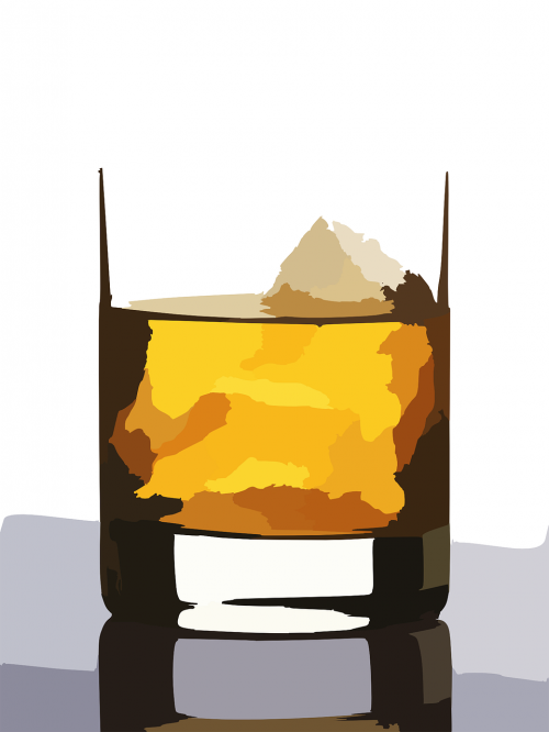 whiskey glass acohol