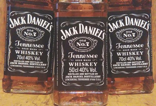 whiskey bottles jack daniels