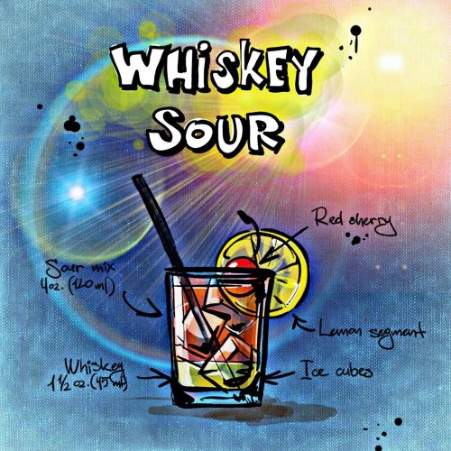 whiskey sour cocktail drink