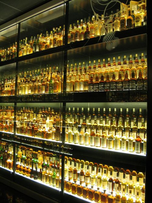 whisky whiskey bottles