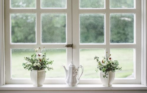 white window glass