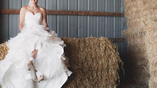 white dress wedding