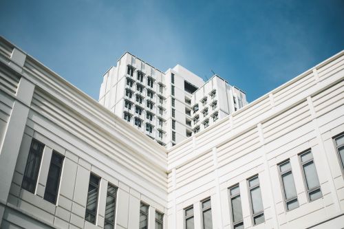 white architecture building