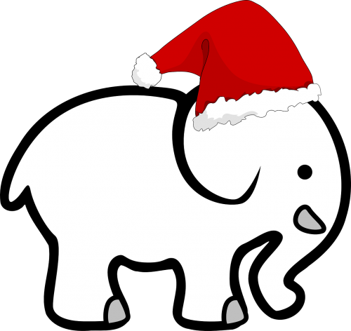 white elephant hat