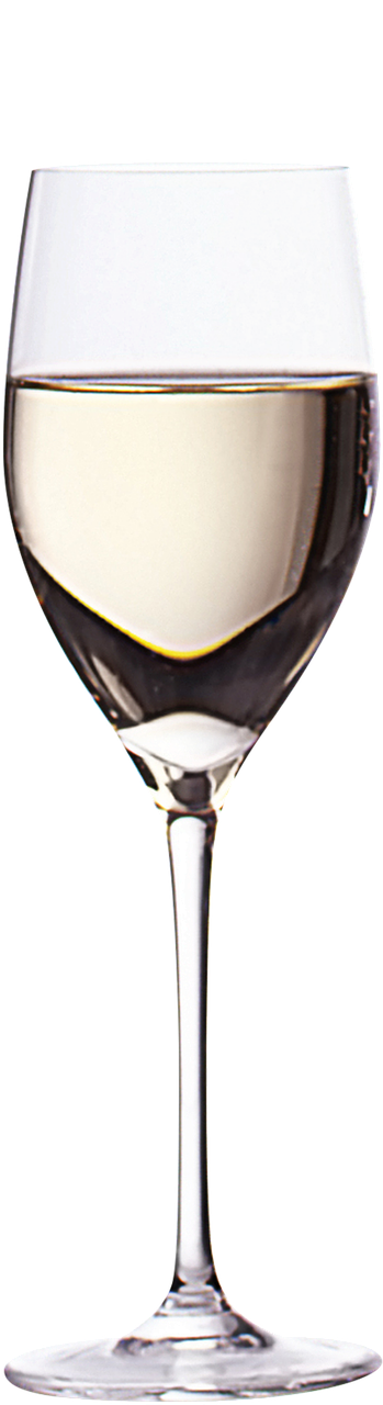 white  wine  glass