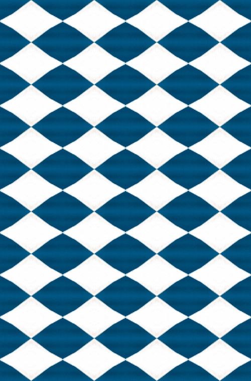 White And Blue Diamond Pattern