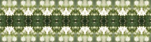 White And Green Light Pattern