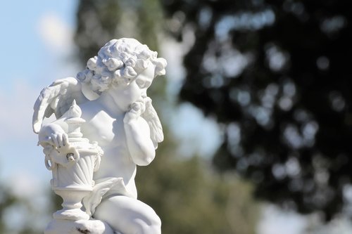 white angel  statue  sculpture