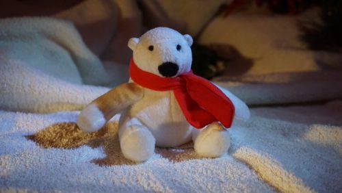 white bear teddy christmas