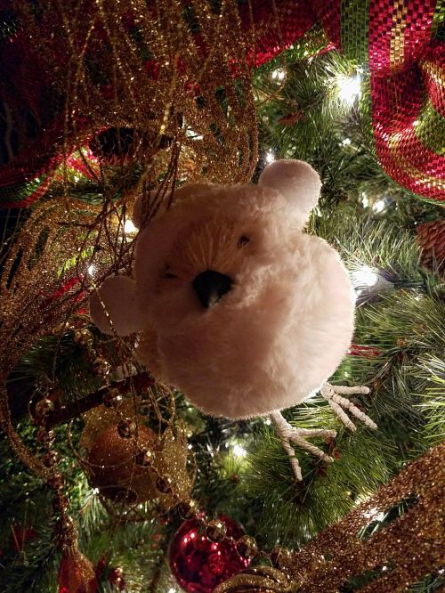 White Bird Christmas Tree Ornament