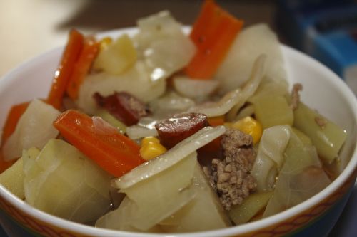 white cabbage stew cook