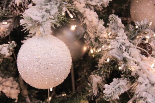 White Christmas Balls