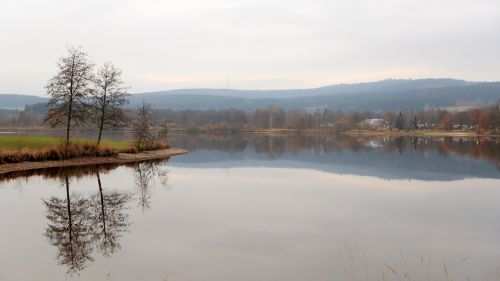 white city lake abendstimmung