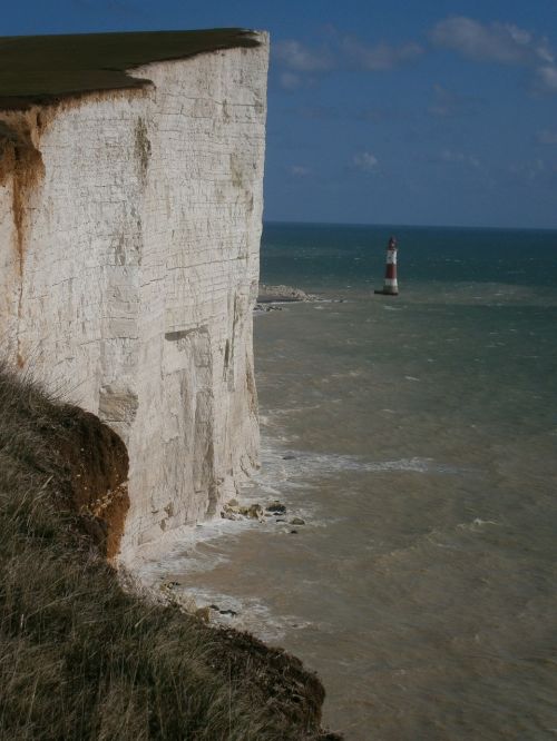 white cliffs cliffs lighthouse