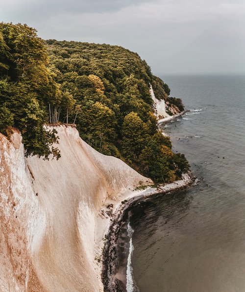 white cliffs  rügen  baltic sea