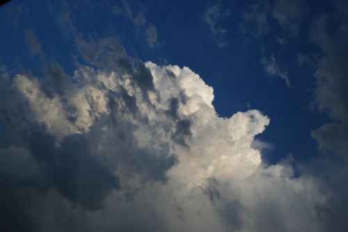 White Cloud With Dark Wisps