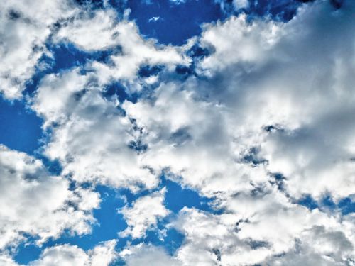 White Clouds Background