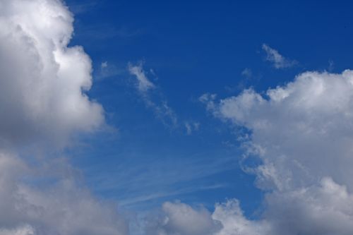 White Clouds In Blue Sky