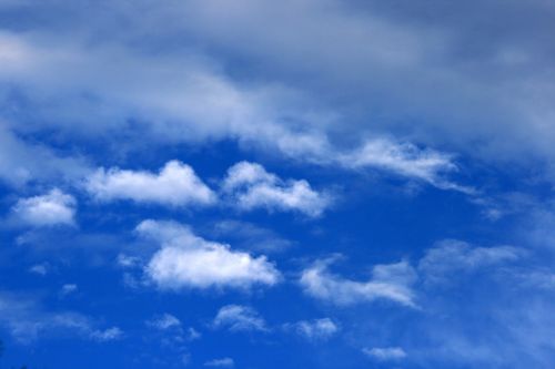 White Clouds In Blue Sky