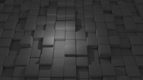 white dice blocks render