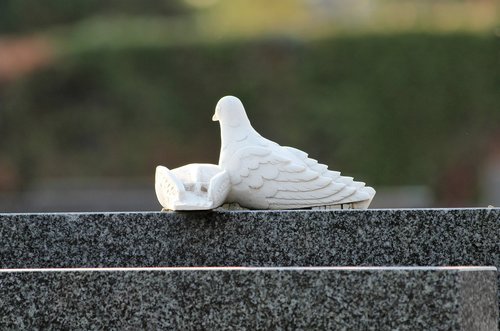 white doves  monument  gravestone