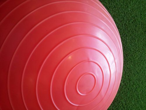 White Gym Ball Concentric Circles