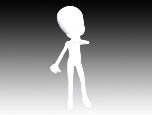 white male 3d model figure