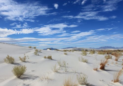 white sands landscape desert