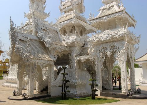 white temple thailand temple