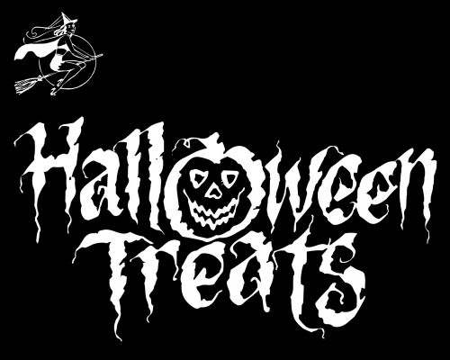 White Text Halloween Treats