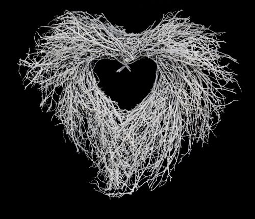 White Twigs Heart