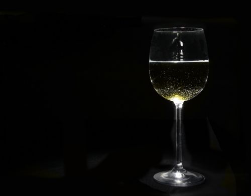 white wine glass drink