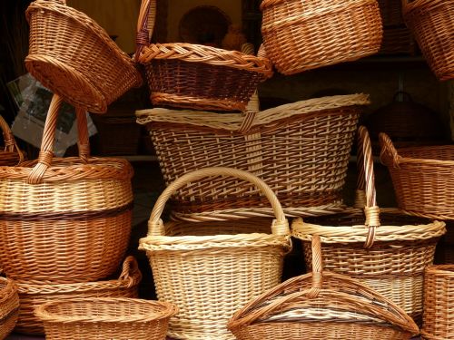 wicker baskets weave