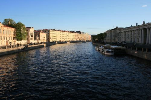 Wide Canal In St Petersburg