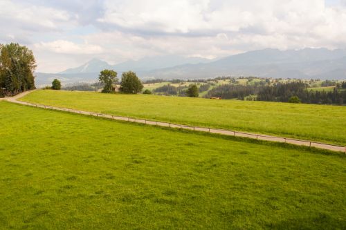 View Of Mountains And Clouds