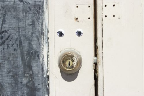 wiggle eyes door lock