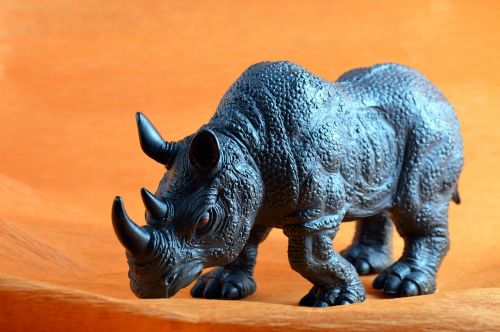 wild animals rhino toy