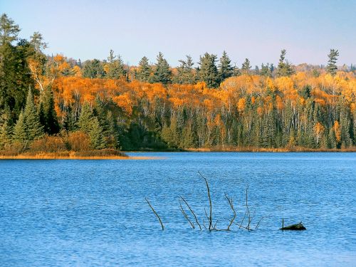 wilderness autumn lake