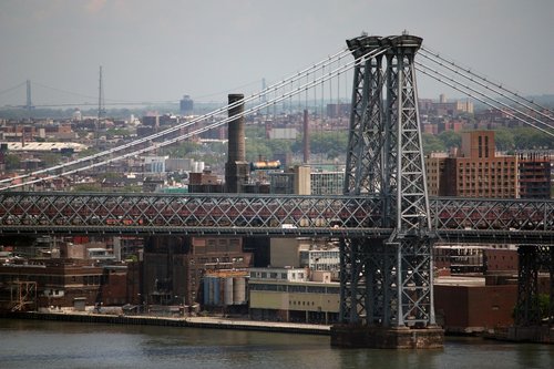 williamsburg bridge  east river  nyc