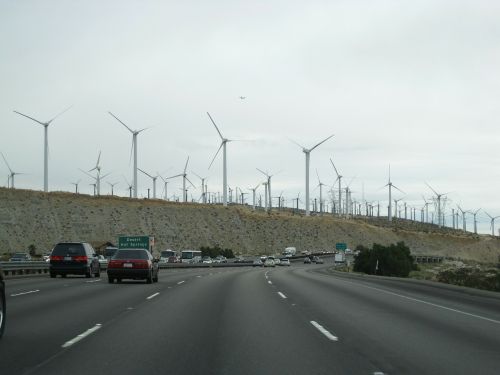 wind power wind turbine road