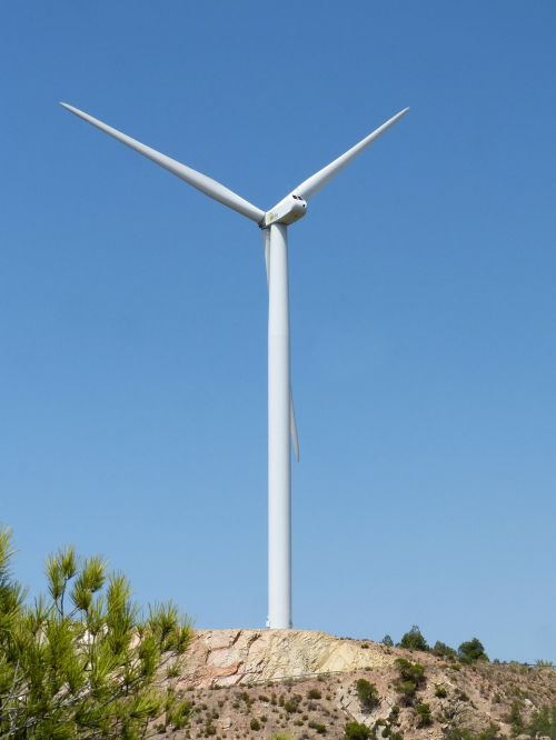 wind turbine mill top