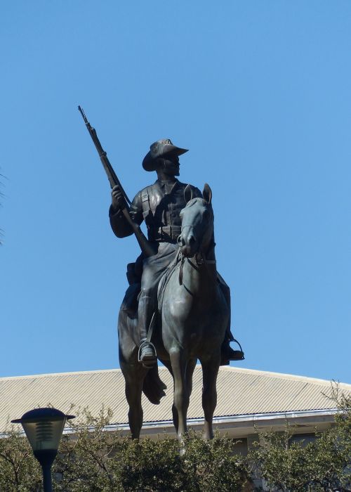 windhoek equestrian statue schutztruppen rider