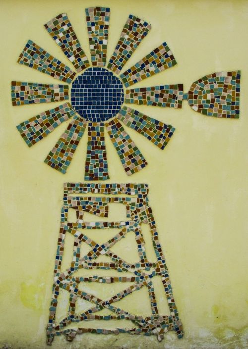 windmill traditional mosaic