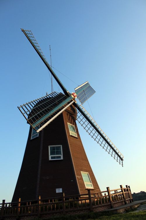 windmill wind sky