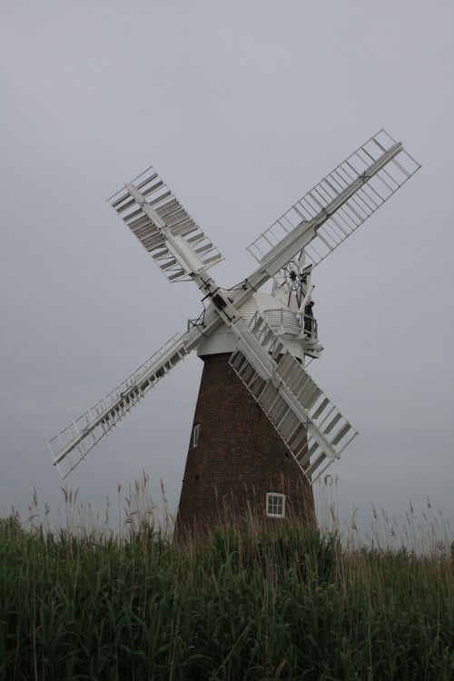 windmill landscape scenic