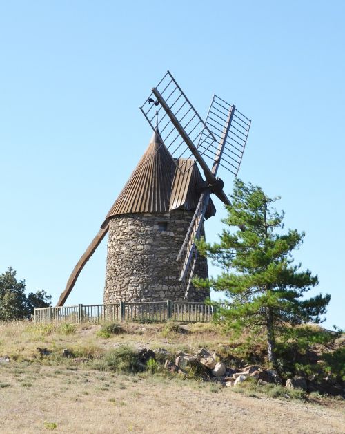 windmill nature landscape
