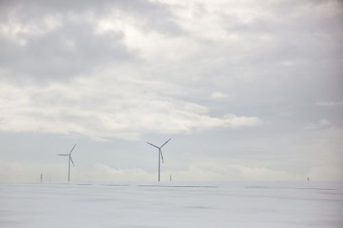 windmill white clouds