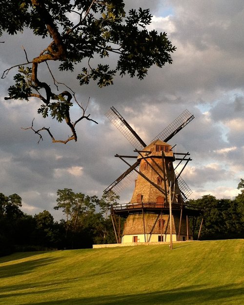 windmill  landscape  nature