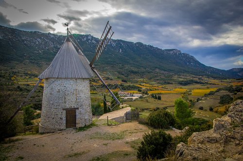 windmill  france  mill