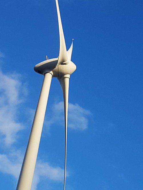 windmill  sky  wind